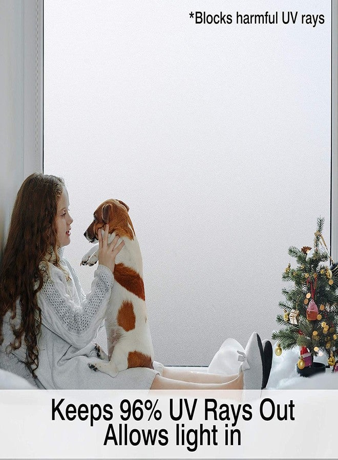 SUNBIRD Privacy Static Cling Adhesive Window Film,Frosted Glass Sticker for Bathroom II Kitchen II Home Etched Glass Vinyl Film (12x48_Inch) - Image 5